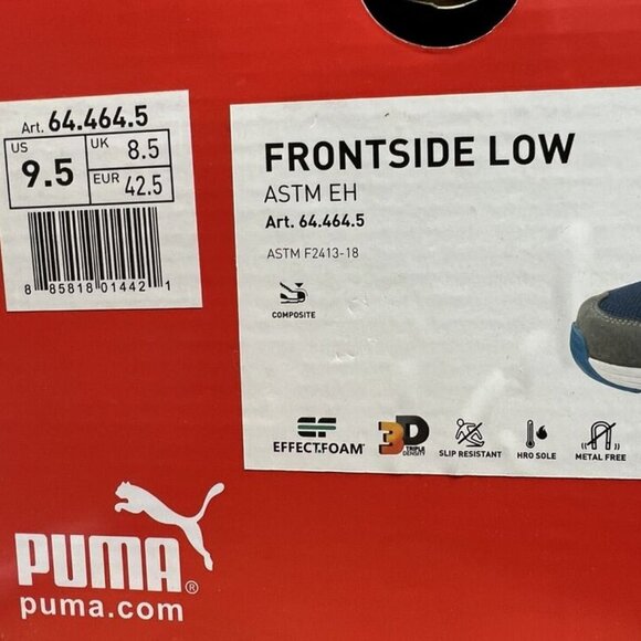 Puma Mens Frontside Low Sneaker Blue Size 9.5 M main image 6